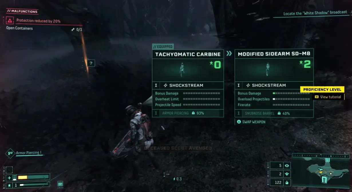 No recojas automáticamente un arma porque es de nivel superior.