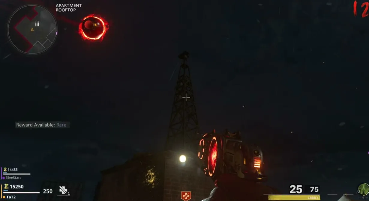Antena en la azotea.