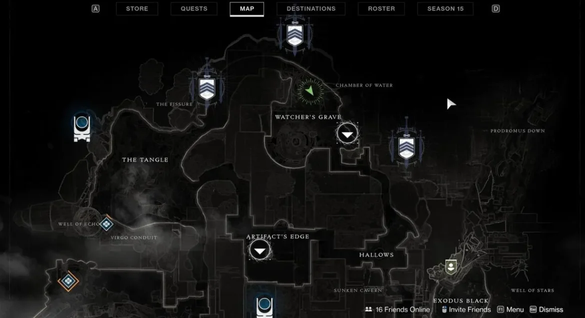 Busca a Xur en el gran árbol de Watcher