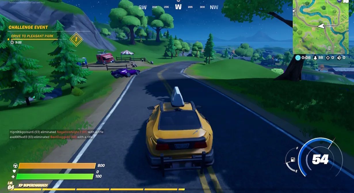 Desafío Drive to Pleasant Park de la semana 8