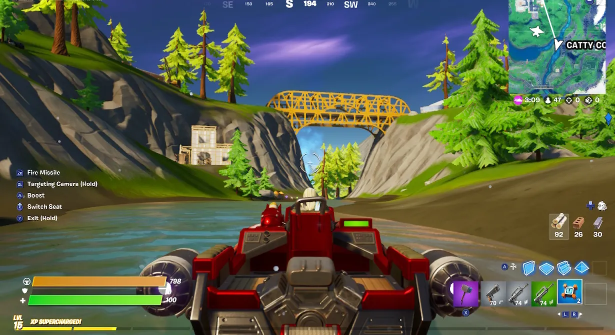 Puente de acero Fortnite Catty Corner