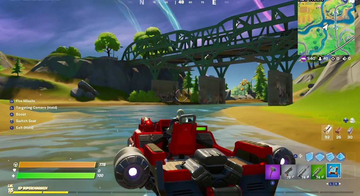 Puente de la granja del frenesí Fortnite