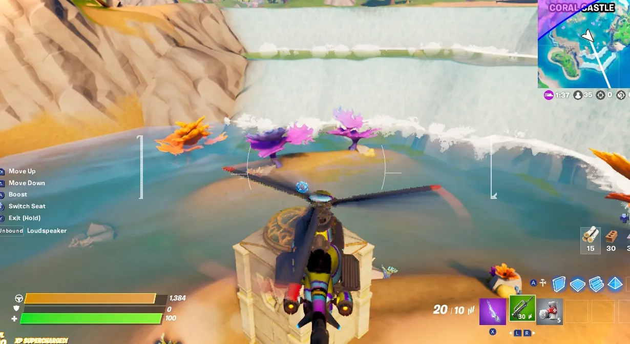Anillo Flotante Castillo Coral Fortnite 1