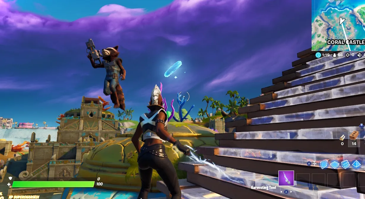 Anillo Flotante Castillo Coral Fortnite 3
