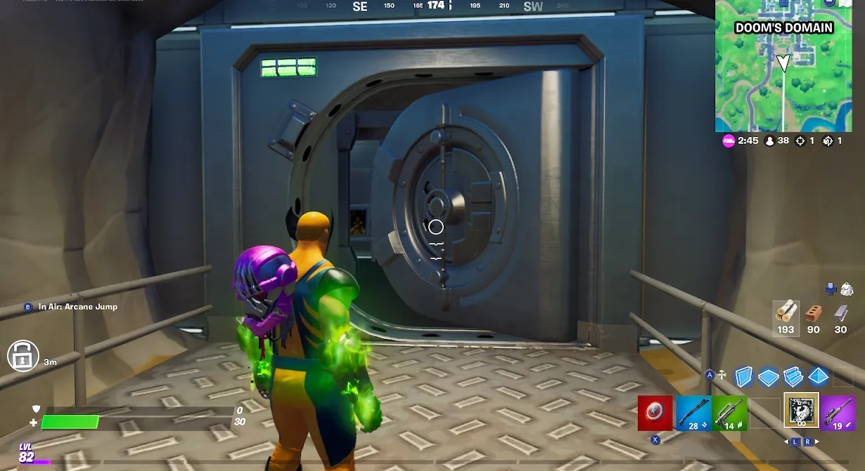 Ubicación de la bóveda de dominio de Fortnite Doom