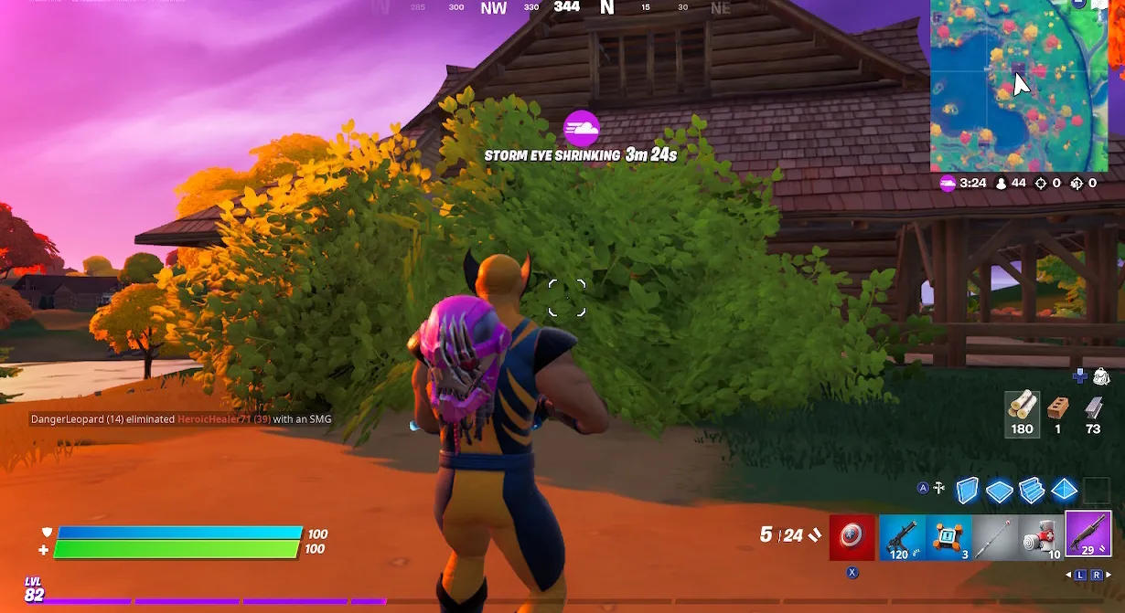 Entrada al laboratorio de Fortnite Lake House