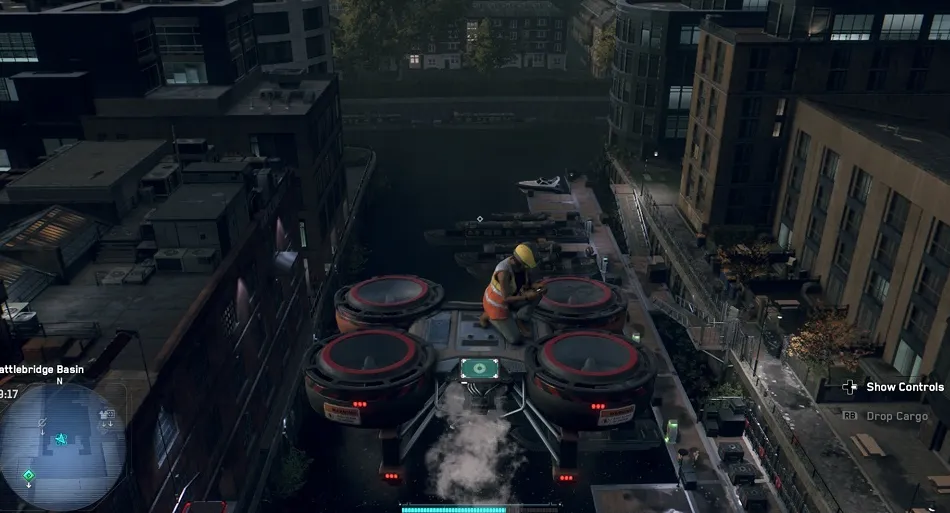 El sigilo suele ser mucho más fácil cuando viajas a tu destino en un dron de carga.