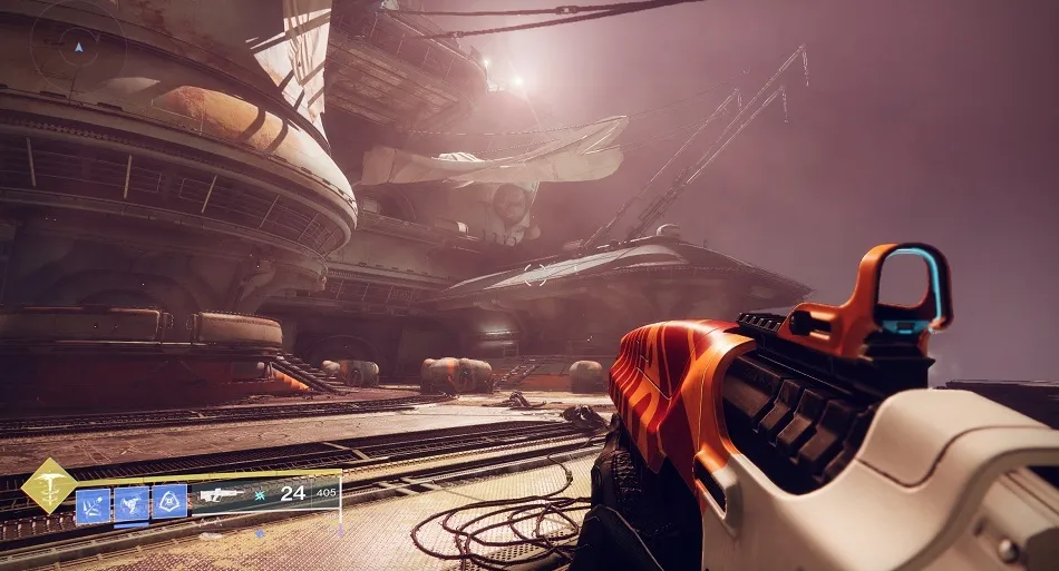 Cuando llegues al final de los tejados, salta al edificio del lado derecho.