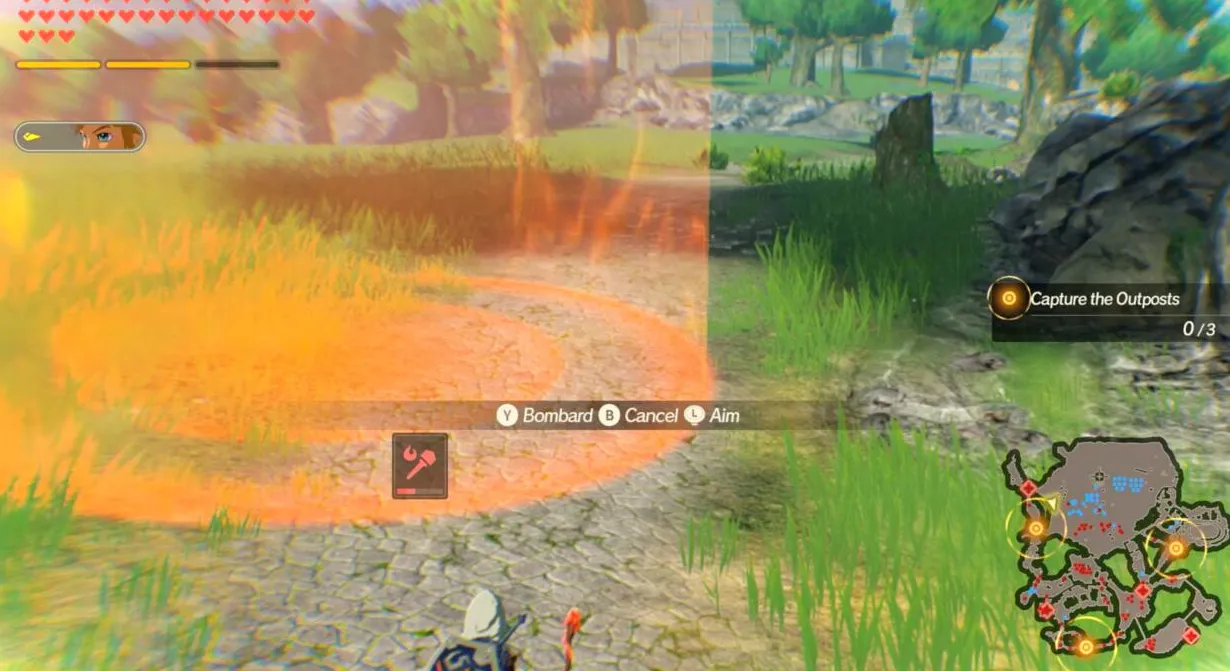 La potencia y el tamaño de la explosión de Elemental Rod dependerán del terreno que golpee.