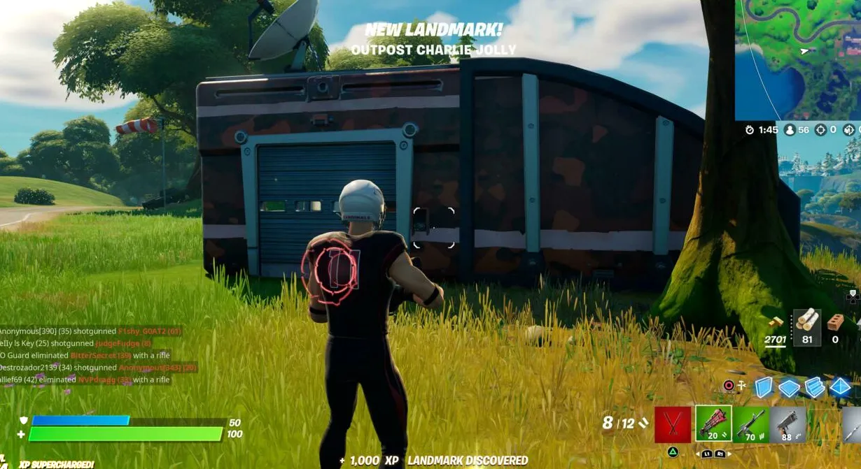 Puesto avanzado de mando de nieve de Fortnite