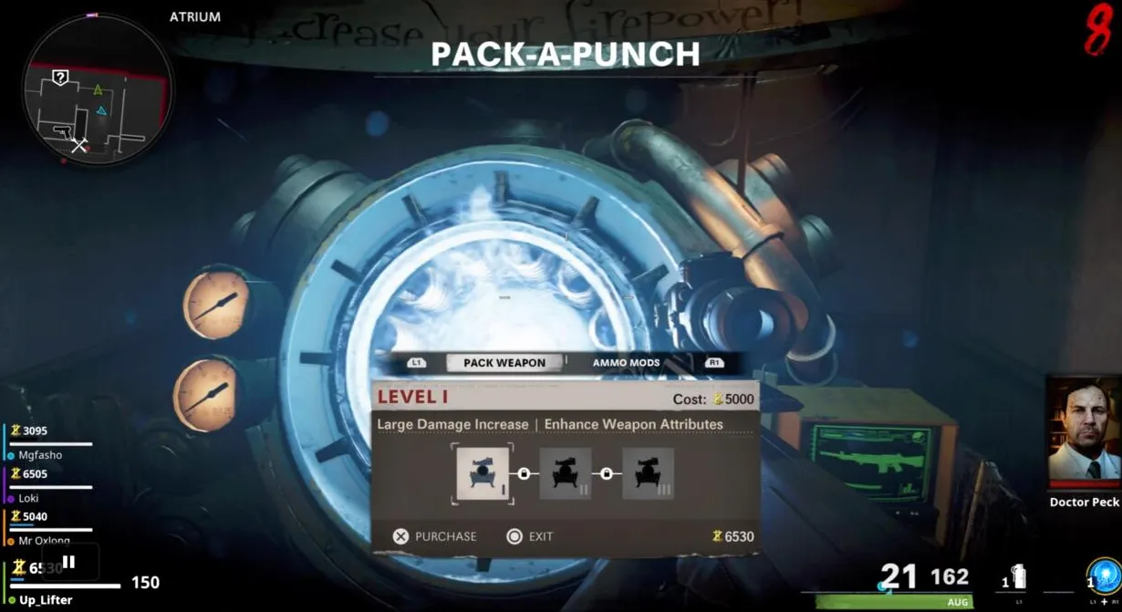 Usando la máquina Pack-A-Punch en Firebase Z.