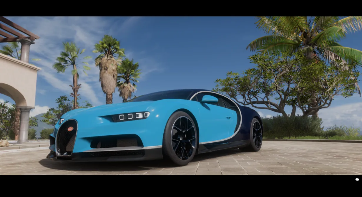 El Bugatti Chiron tiene uno de los looks más icónicos de Forza.