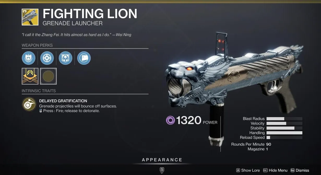 Las granadas saltarinas de Fighting Lion lo hacen ideal para atacar a los oponentes en las esquinas.