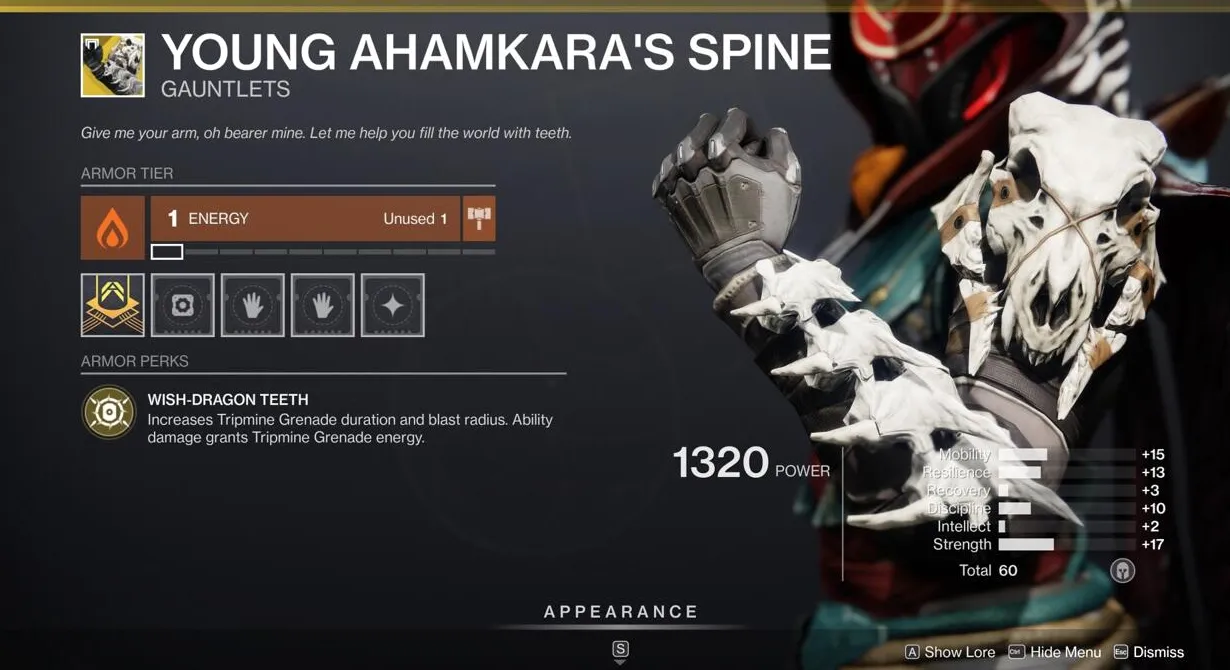 Tus granadas Tripmine obtienen un gran aumento de letalidad con la columna vertebral del joven Ahamkara.