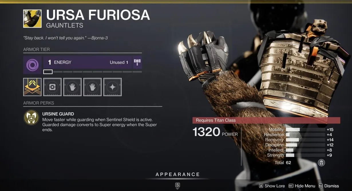 El impulso a tu Banner Shield Super con Ursa Furiosa lo hace ideal para eventos PvE difíciles.