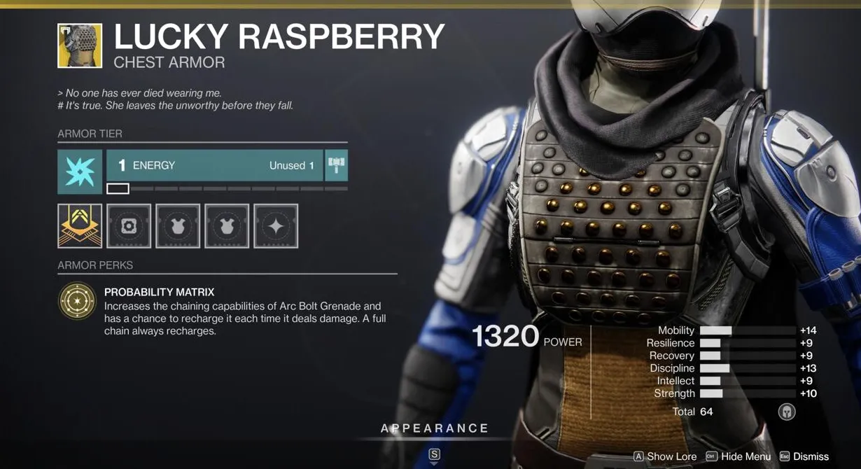 Tus granadas Arc Bolt se vuelven muy efectivas para atravesar multitudes cuando usas Lucky Raspberry.