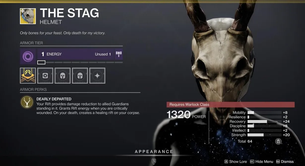 El Ciervo ha sido un exótico muy útil para Crisol esta temporada, particularmente en Trials of Osiris.