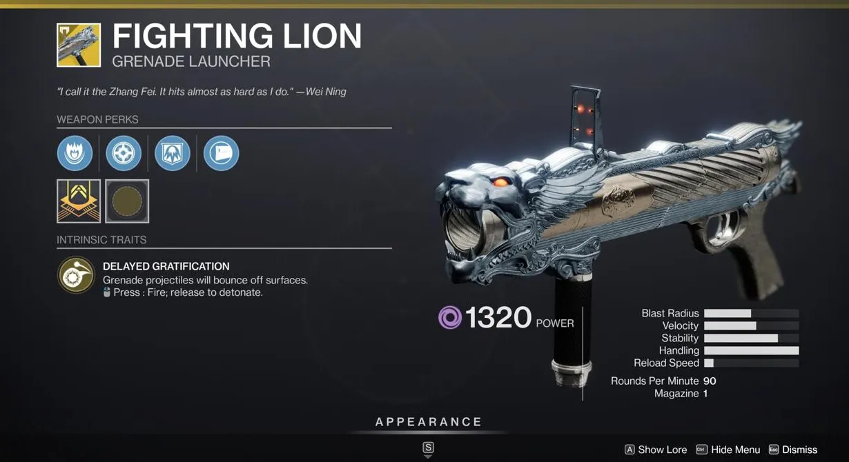 Fighting Lion es poderoso y mortal, pero requiere cierta habilidad para usarlo.