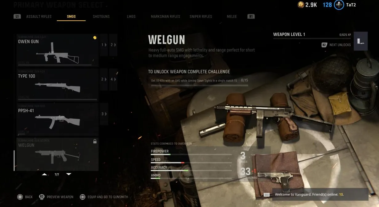 Desafío multijugador de Welgun