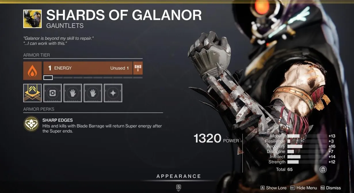 Recupera tu Blade Barrage Super más rápido con Shards of Galanor.