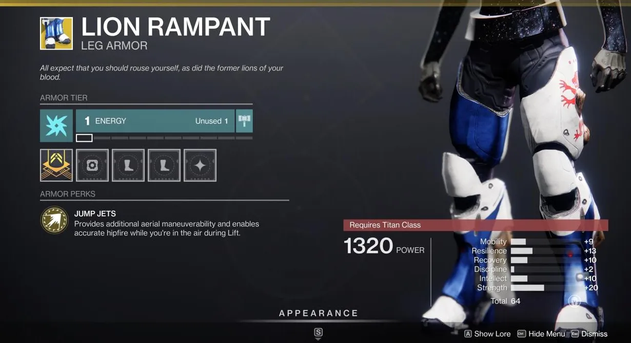 Lion Rampant te hace más letal en el aire y más maniobrable, lo que puede resultar muy molesto para otros jugadores en Crucible.