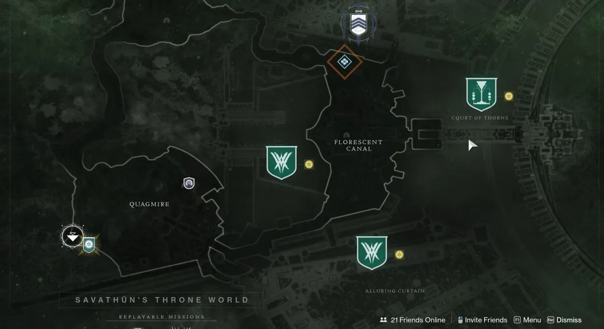 Solo puedes llegar a esta polilla a través de la actividad Wellspring, pero puedes acceder a ella tanto en los días de Ataque como de Defensa.