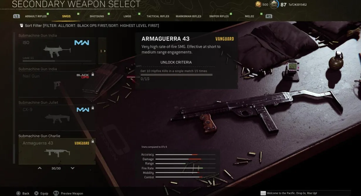 Desafío Armaguerra 43 Warzone