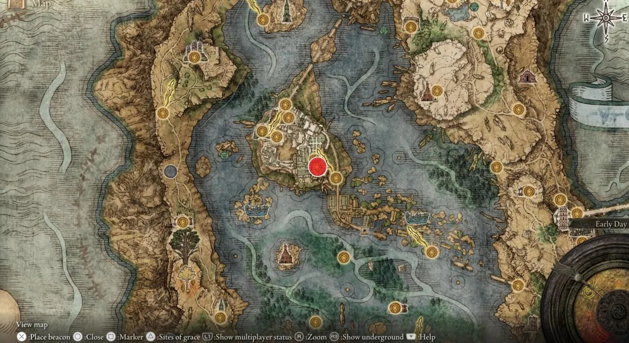 Ubicación del talismán del icono de Radagon