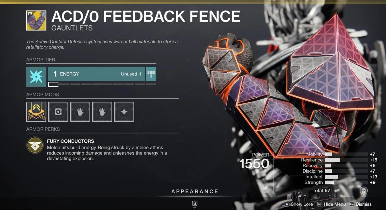 Conviértete en una bomba golpeando a tus oponentes con ACD/0 Feedback Fence.