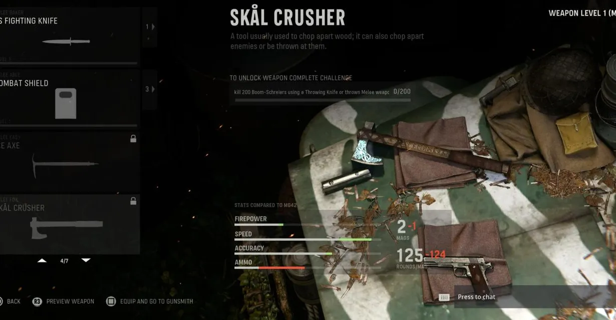 Los zombis desbloquean el desafío para el Skal Crusher.