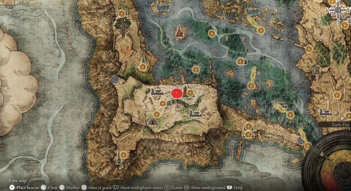 Ubicación del Dragón Piedra Brillante Adula