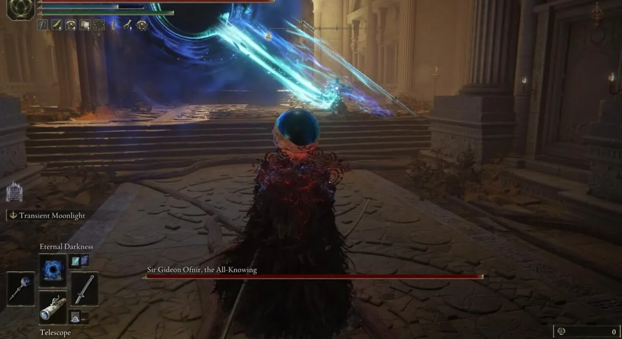 Eternal Darkness puede redirigir la mayoría de los hechizos de Gideon, incluido el cometa.