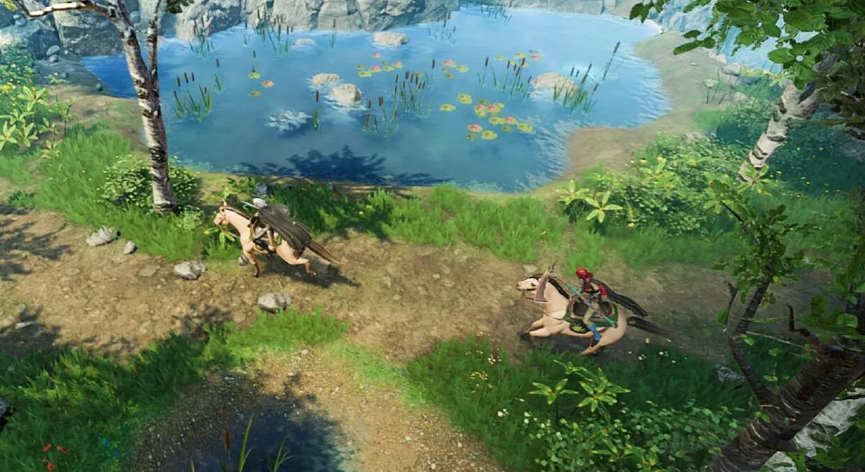 Los caballos necesitan agua para sobrevivir en V Rising.