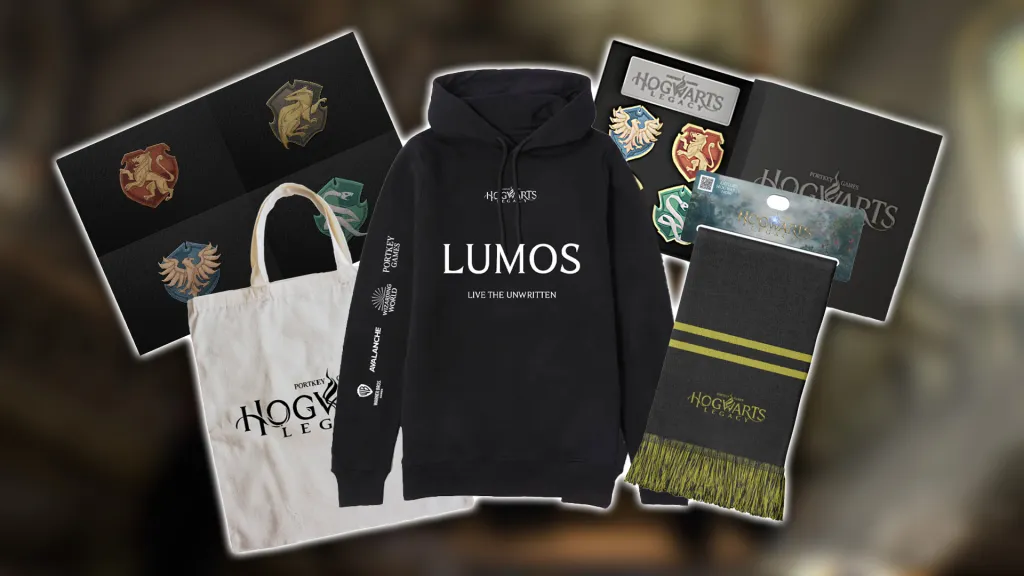 Collage de artículos de fans de Hogwarts.