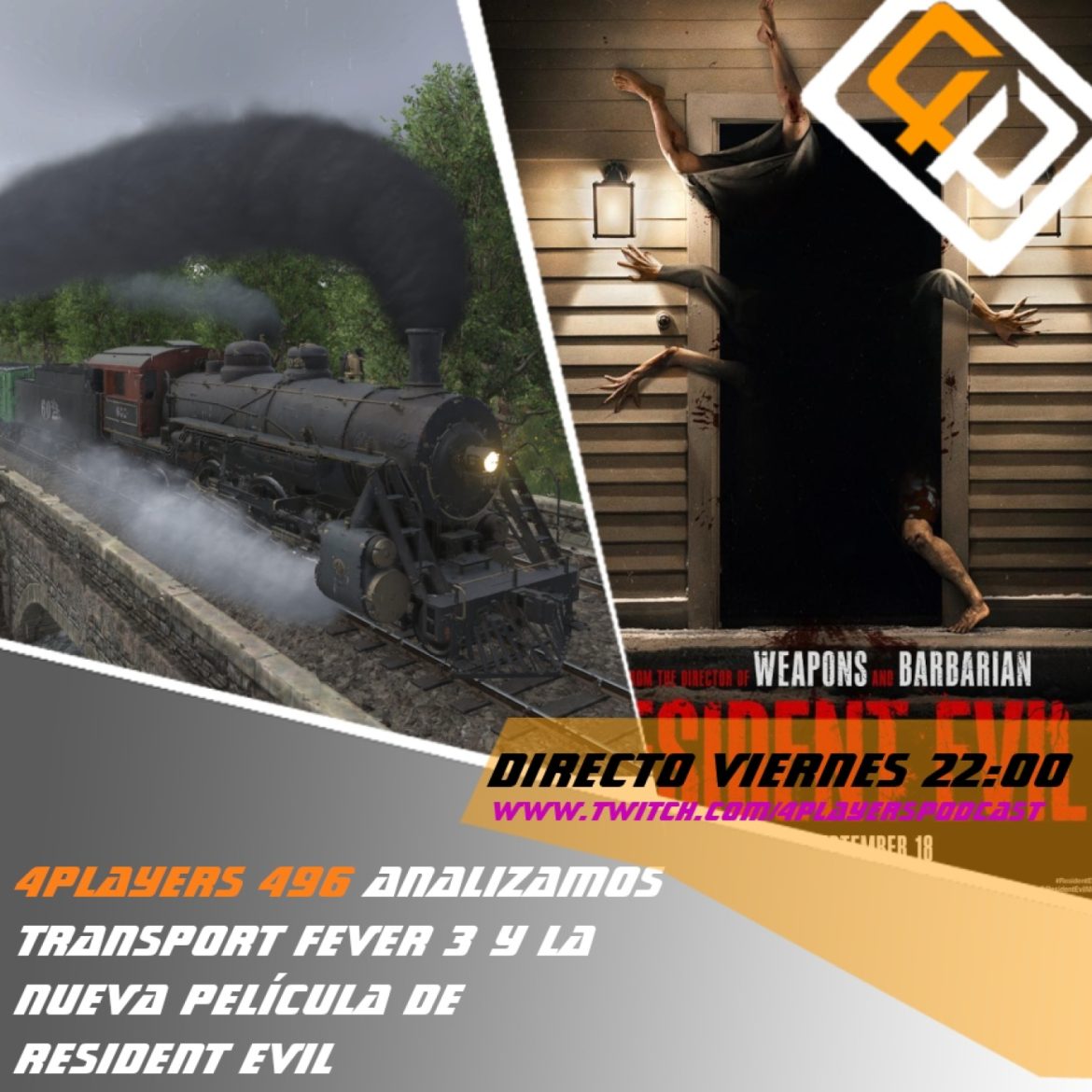 4players 496 analizamos transport fever 3 y la nueva película de resident evil